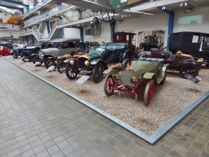 Vintage cars at National Museum of Technology in Prague