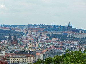 View from the Vitkov hill in Prague