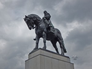 Monument to Jan Žižka the leader of Hussite movement