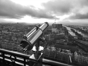 Pogled sa Ajfelovog tornja u Parizu