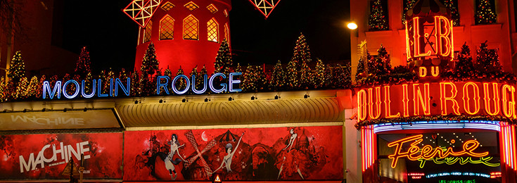Moulin Rouge cabaret in Paris