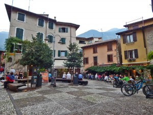 Malcesine town on Lake Garda