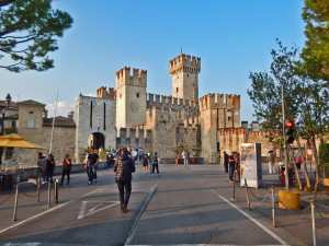 Scaligero Castle in the town Sirmione
