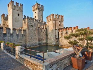 Scaligero Castle in the town Sirmione