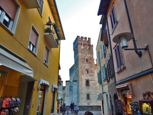 Town Sirmione on the Lake Garda in Italy