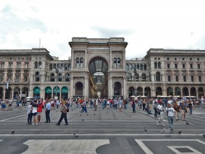 Entrance to the Gallery Vittorio Emanuele II