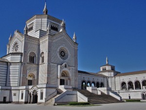 Famedio building of the Monumental Cemetery