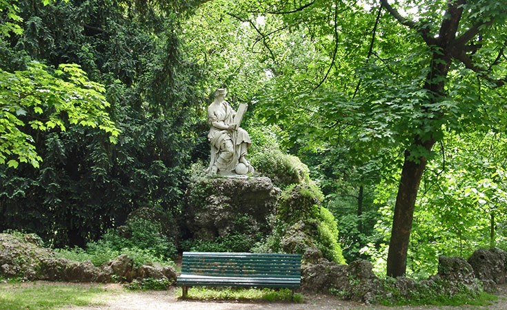 Public gardens Indro Montanelli in Milan