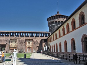 Inside of the Sforza Castle