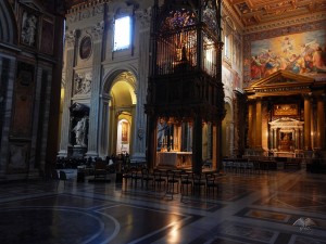 Inside of the Archbasilica of Saint John Lateran in Rome