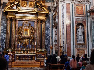 Inside of the Basilica Santa Maria Major