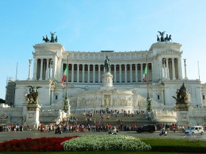 Vittoriano Monument on Piazza Venezia square in Rome