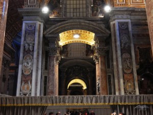 Interior of the St Peter’s Basilica