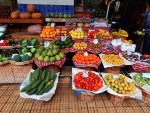 Exotic tropical fruit varieties of Madeira Island