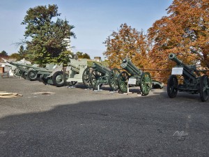Collection of weapons in front of the Military Museum