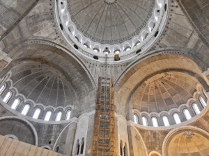 Inside of the Temple of Saint Sava