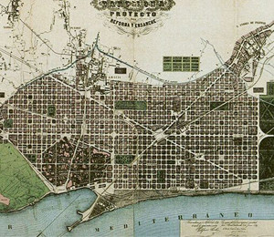 Mapa Barselone