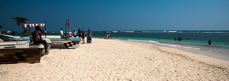 Polhena beach in Sri Lanka