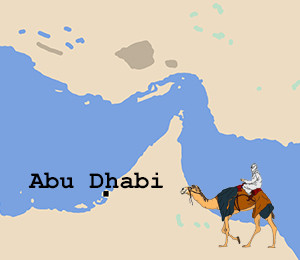 Map of Abu Dhabi