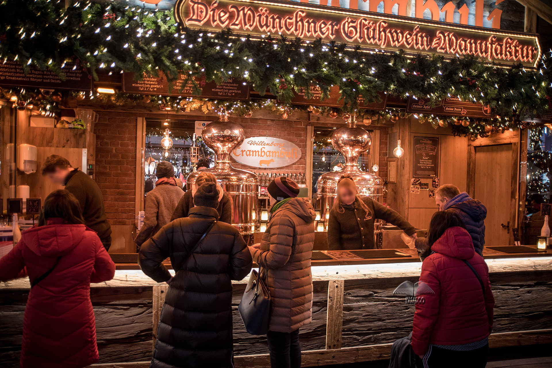 Visitors in Christmas Market