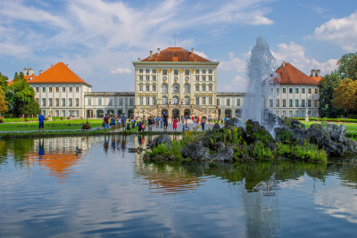 Nymphenburg Palace and the fountain