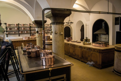 The kitchen in Neuschwanstein Castle