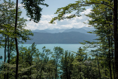 The view of lake Walchensee