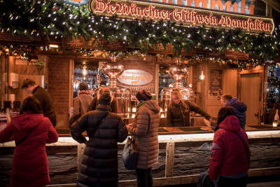 Visitors in Christmas Market