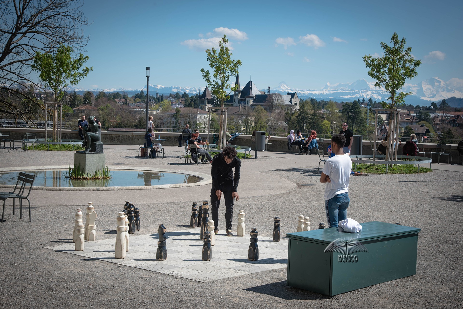 Juego de ajedrez em Berna