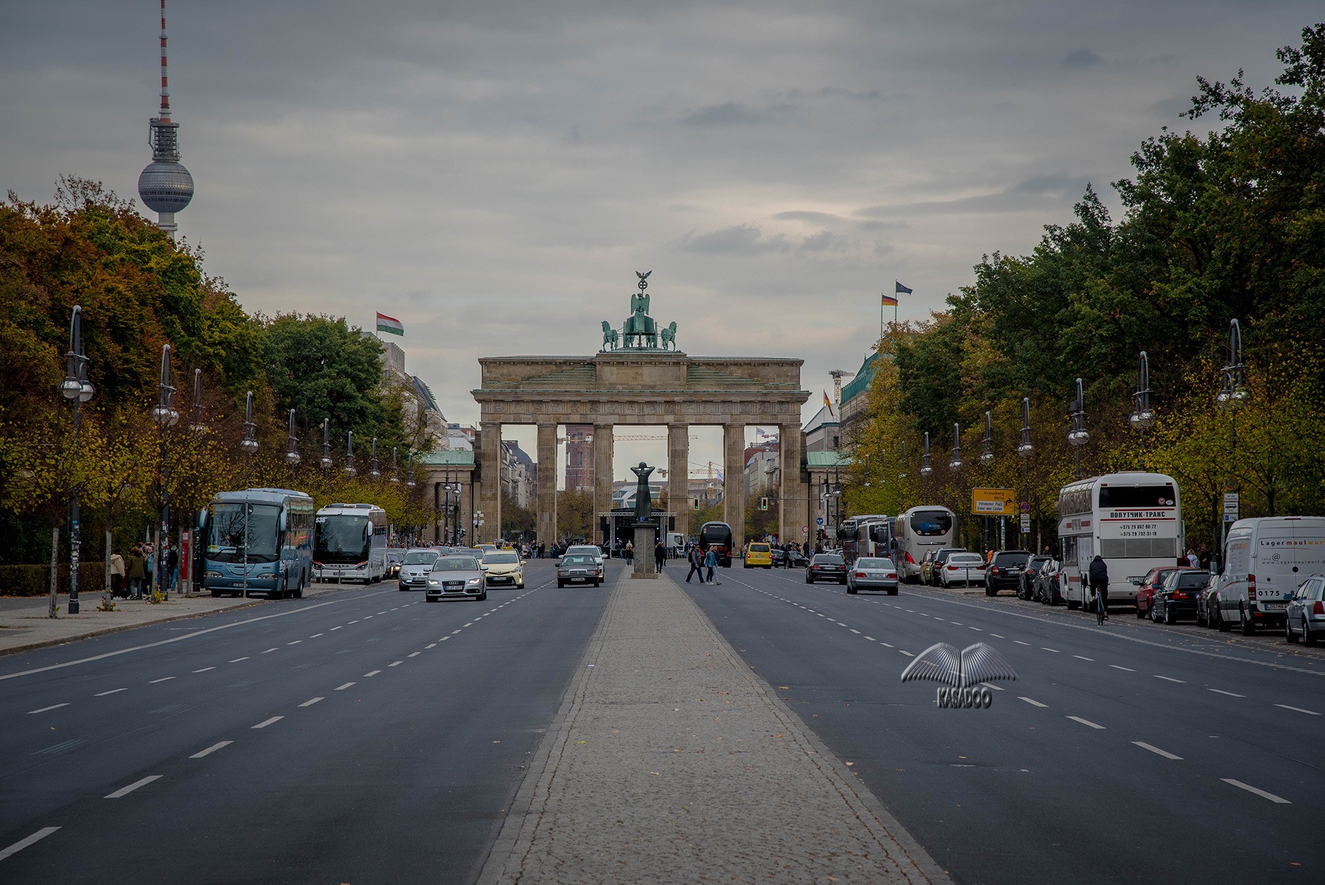 Berlin'deki Brandenburg Kapısı