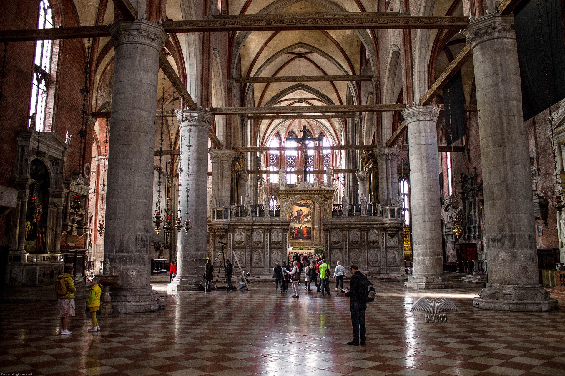 Decorations in Basilica dei Frari