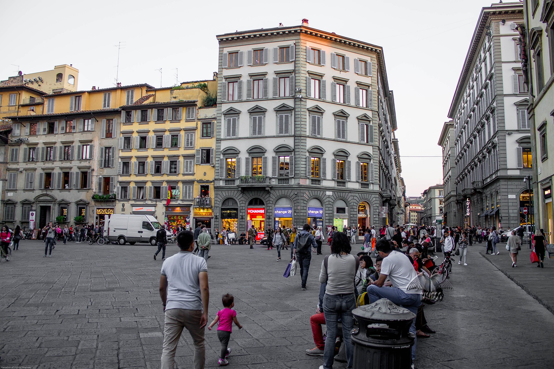 Der Hauptplatz in Florenz