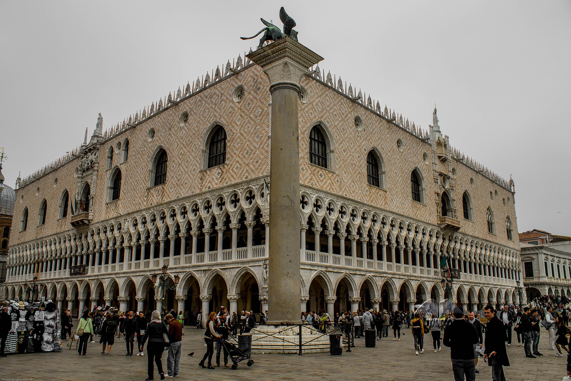 Historical buildings in the St Mark’s square in Venic