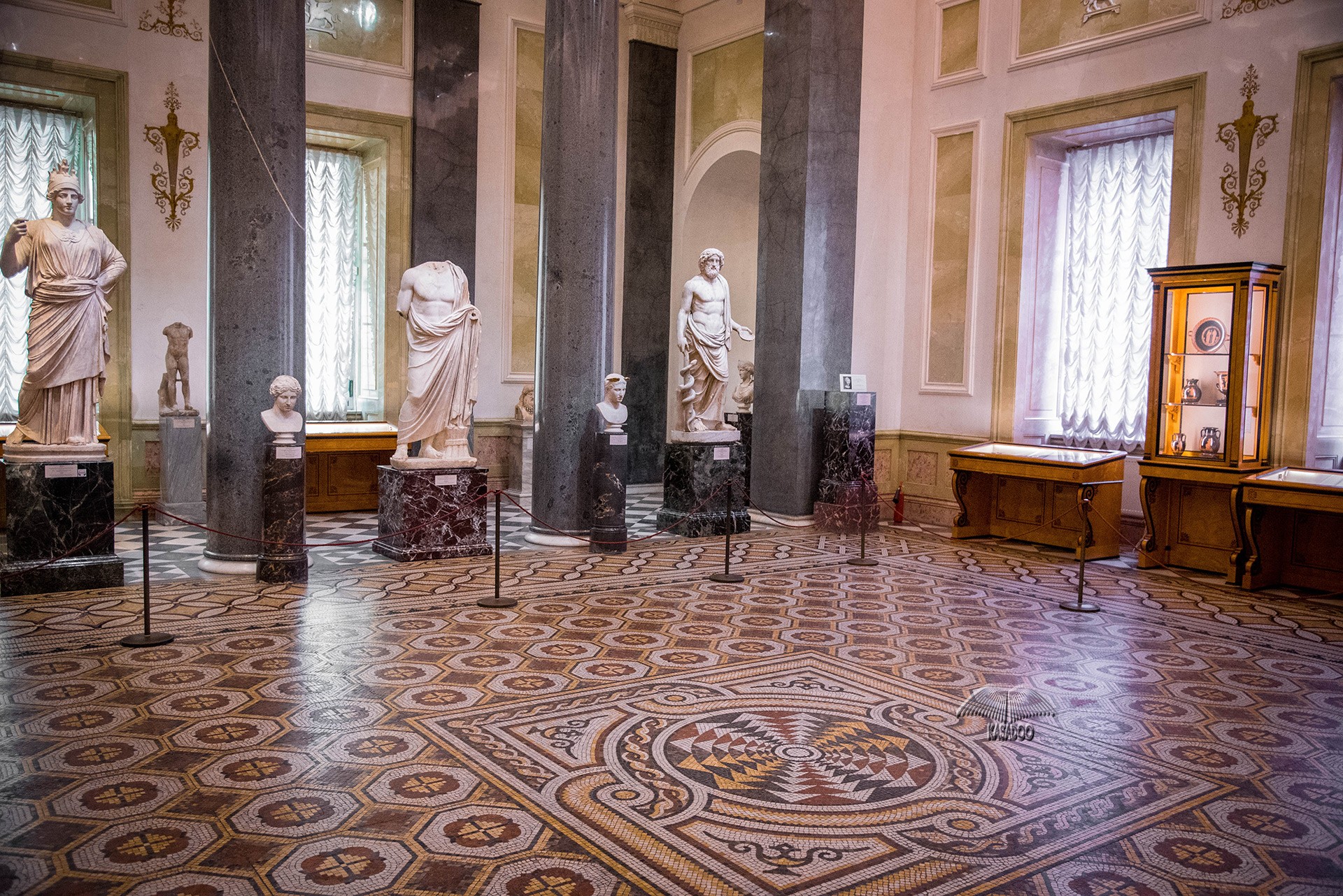 Piso de mosaico en Hermitage
