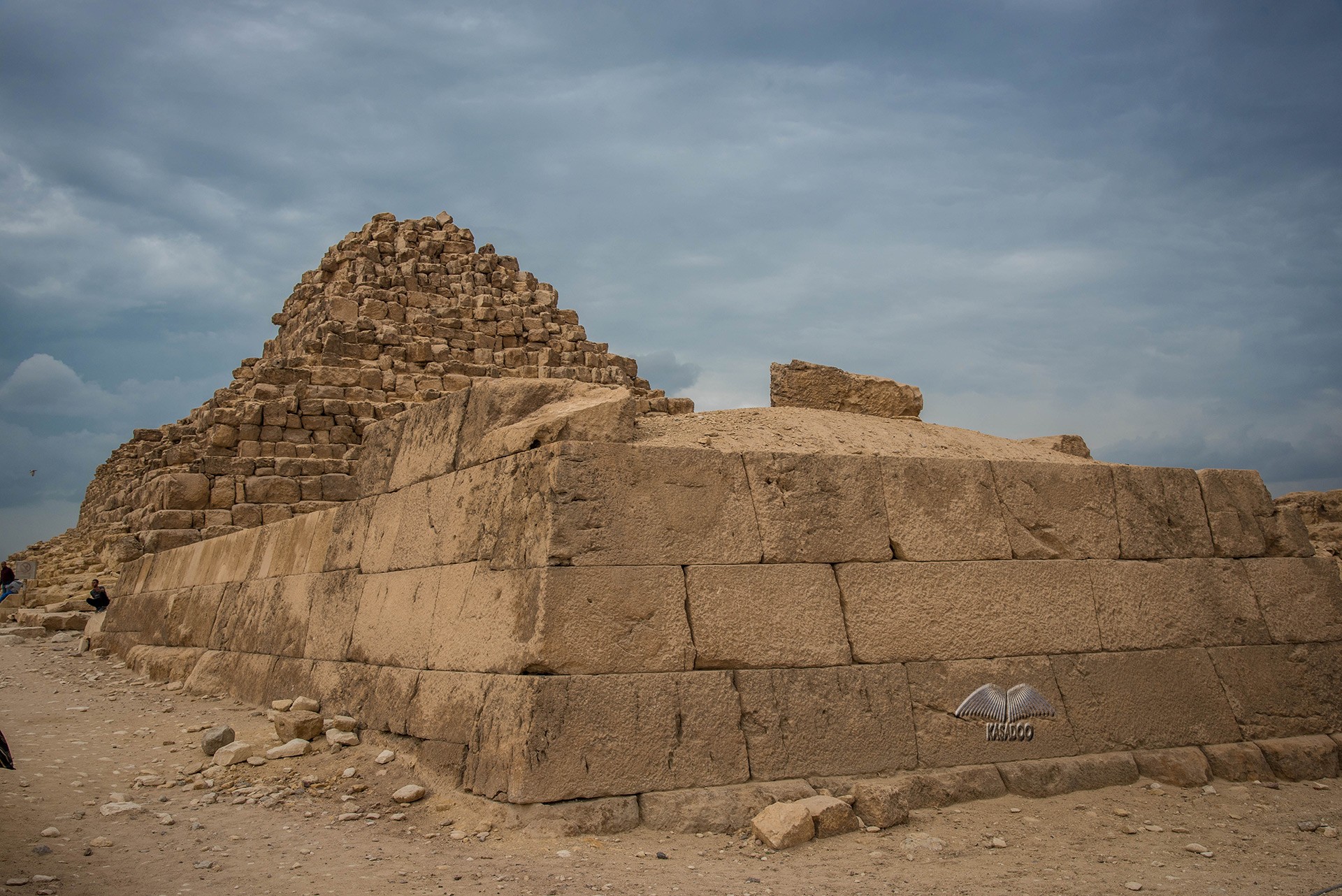 Überreste der ägyptischen Pyramide