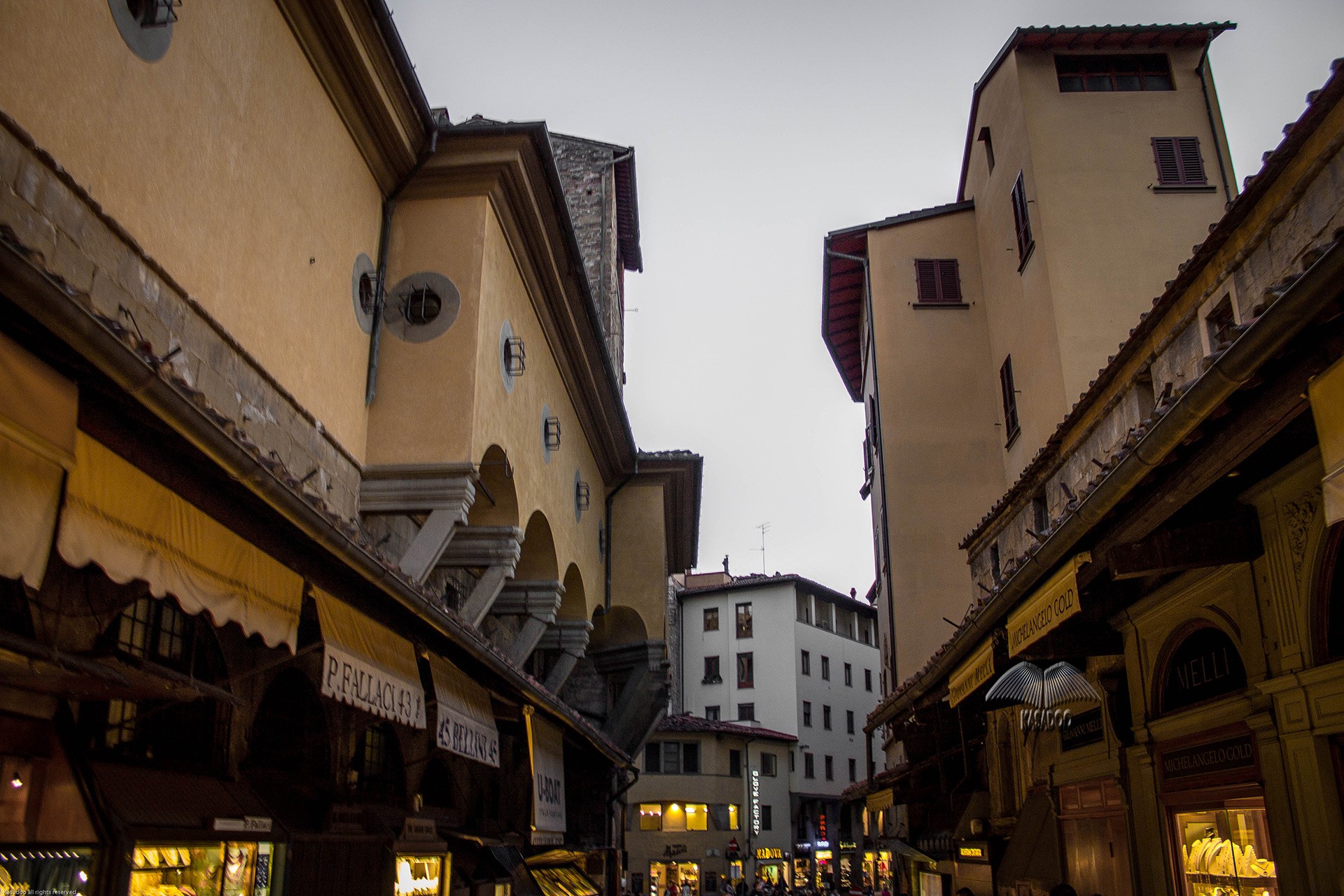 Die Geschäfte in Ponte Vecchio