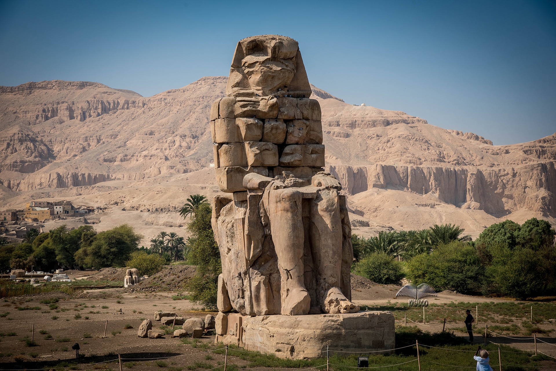 Singende Kolosse von Memnon