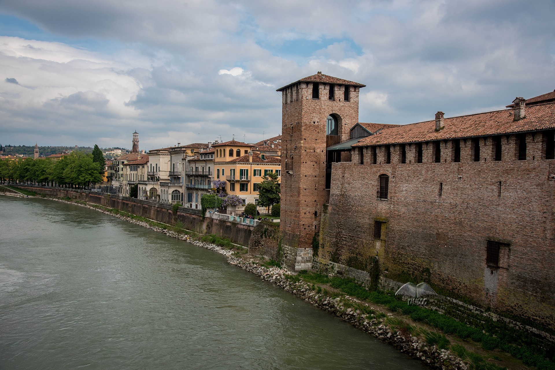 The view from Castelvecchio Bridge