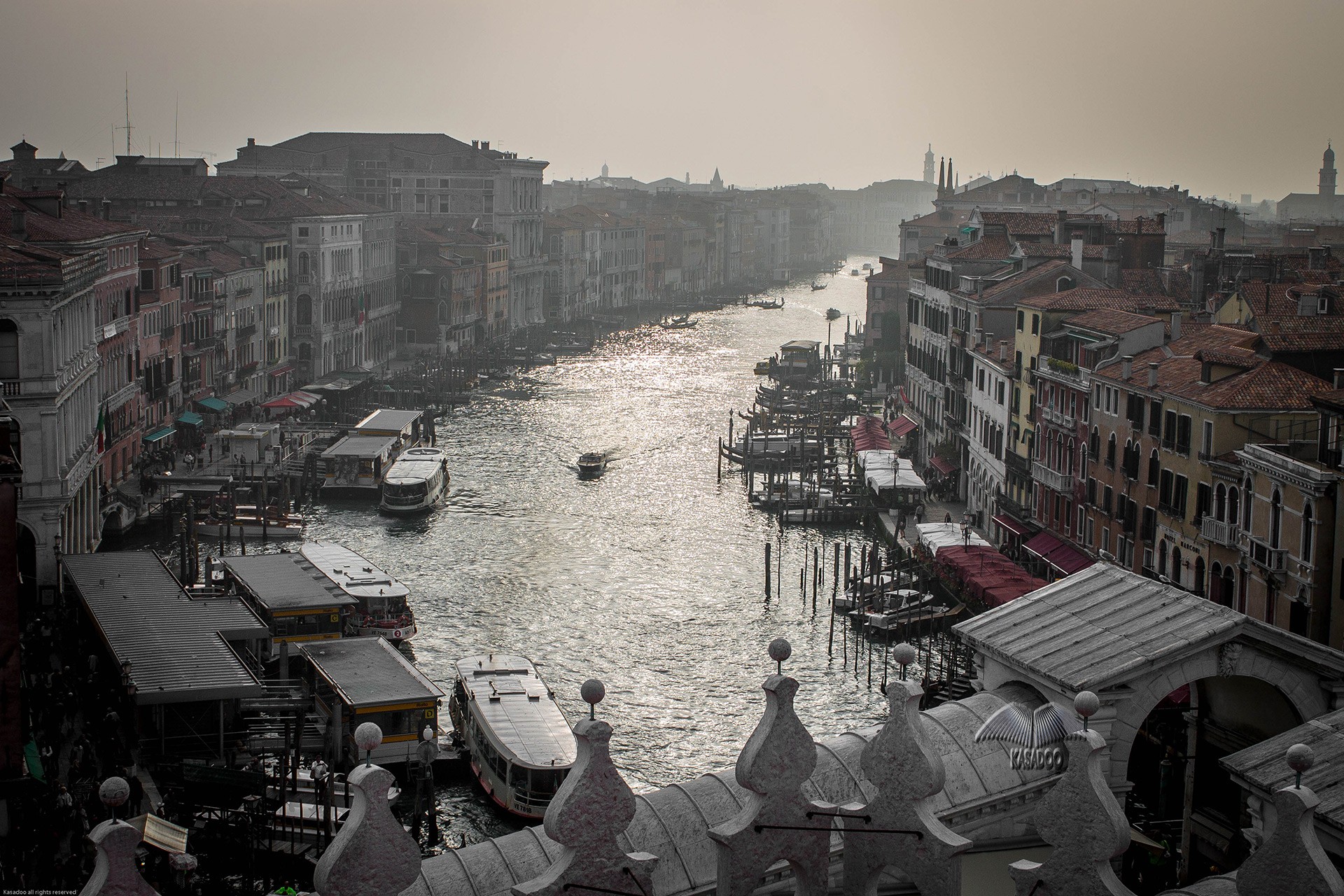 Vaporetto station near Rialto Bridge