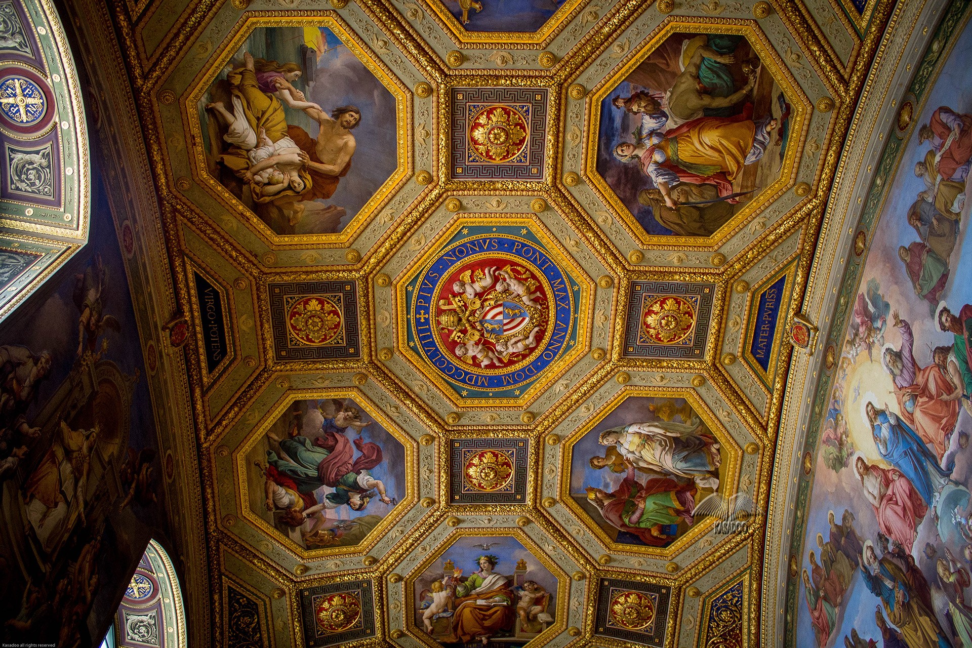 Soffitto nei Musei Vaticani