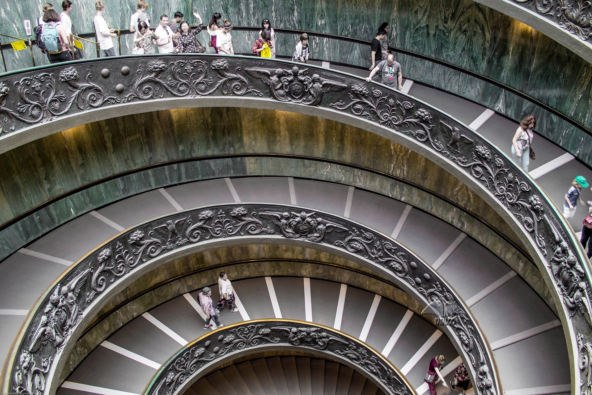 Escalera helicoidal Museos Vaticanos