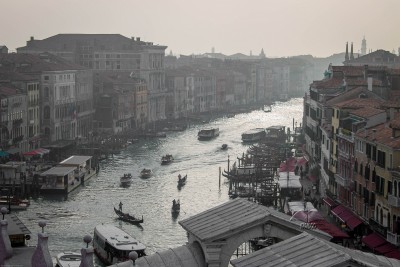 Busy traffic in Venice