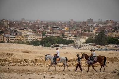 Kairo Blick vom Gizeh Plateau