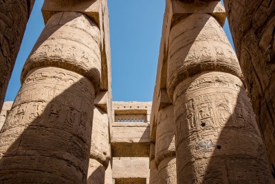 Jeroglíficos en el templo de Karnak