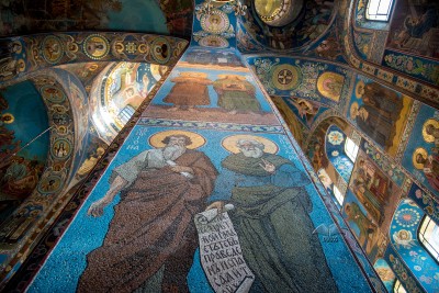 Mosaics in the Church of the Savior on Blood