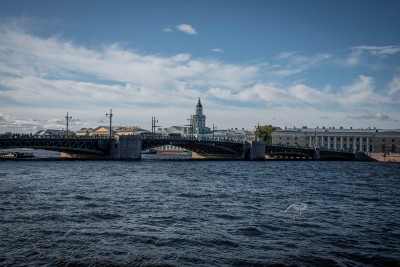 Palace Bridge in Saint Petersburg