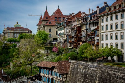 Eski Bern-İsviçre'nin temsilî evleri