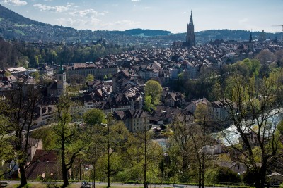 Case residenziali e la cattedrale di Berna