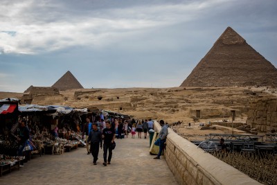 Recuerdos en la meseta de Giza