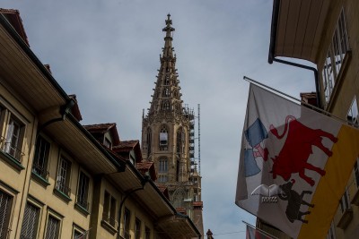 The Bell Tower of Bern Minster-Switzerland